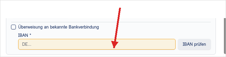 Bankverbindung