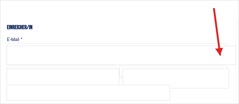 Eingabe der E-Mail-Adresse